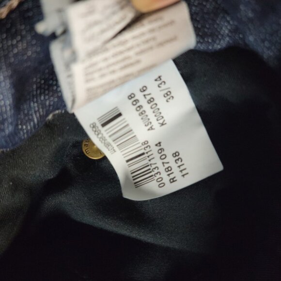 Mavi Jeans Mens 38x34 Matt Relaxed Straight Dark Wash Denim - Picture 2 of 8